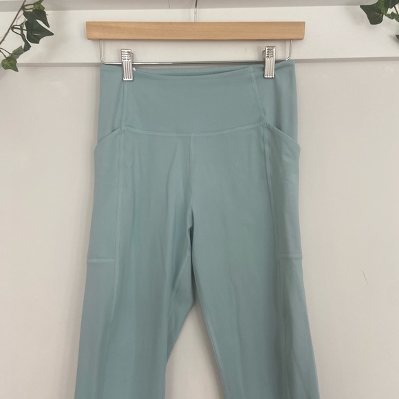 Girlfriend Collective Compressive High Rise Pocket Legging in Blue Pond - Picture 4 of 7